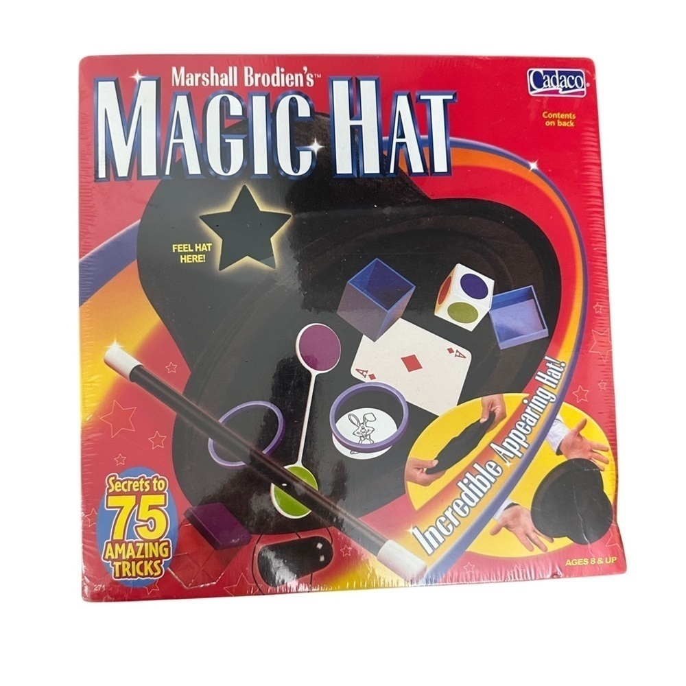 Marshall Brodien's MAGIC HAT with secrets to 75 amazing tricks NEW SEALED BOX